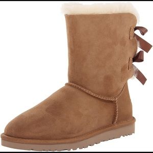 UGG Bailey bow boots.